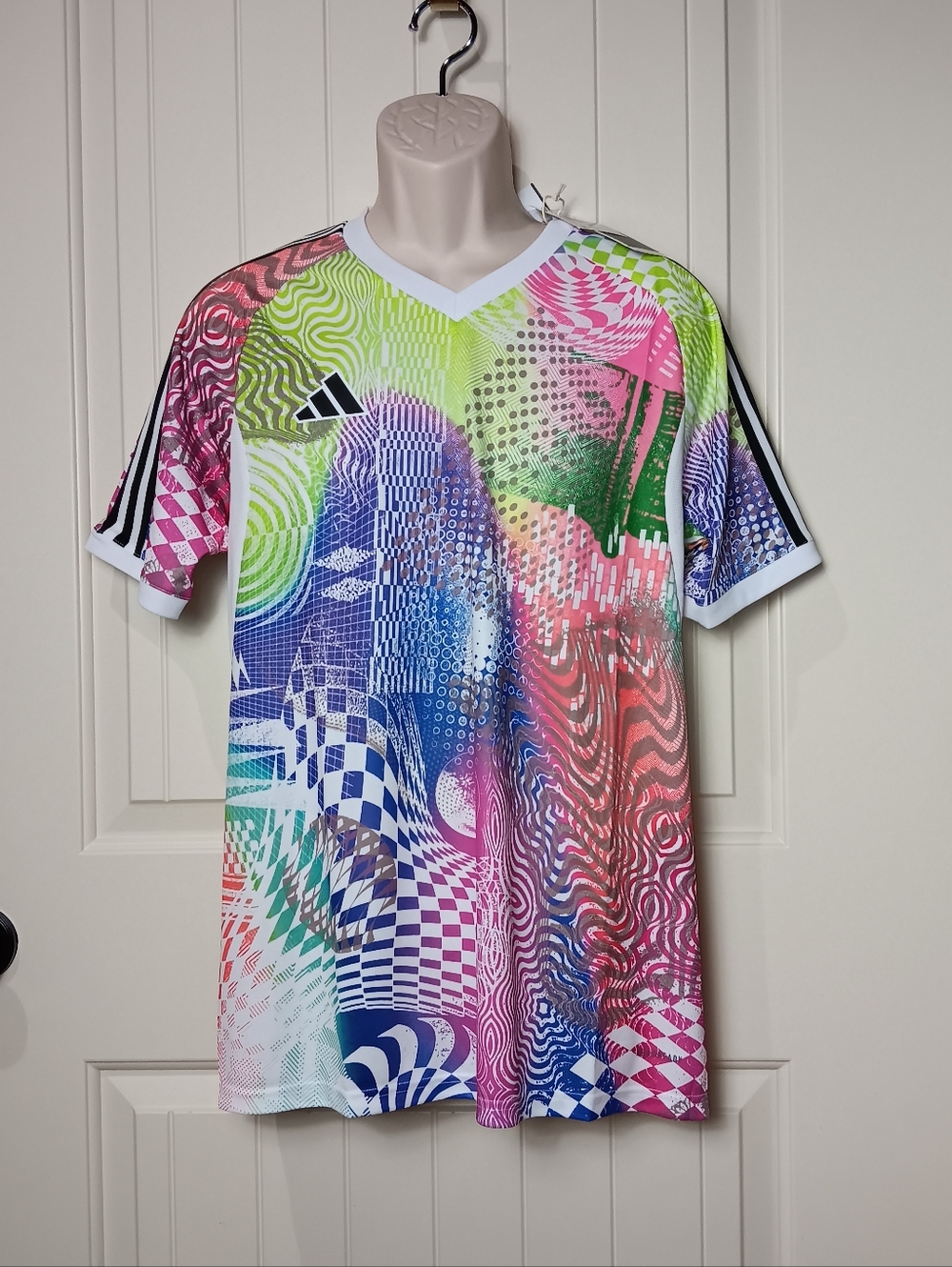 Adidas Men's Jeremy Scott Short Sleeve Pride Tiro Jersey Slim Fit JL8097 XL